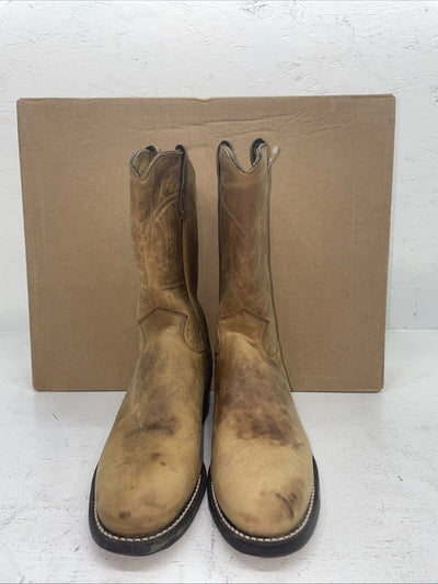 New Women’s Brown J Chisholm Cowboy Boots. L 1014 7 M. 18-84