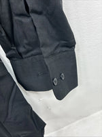New Classix Black Long Sleeve Button Up English Shirt Medium II-35
