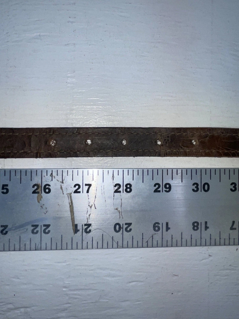 New Brown Genuine Leather Tooled 28” Belt #5020 NN-27