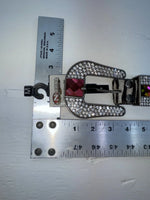 New Zebra Print Genuine Leather Nocona Bling M Belt #N1330999 Z-130