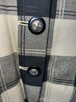 New Women’s Atrium Tan Plaid Jacket 14w H-608