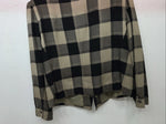 New Women’s Atrium Tan Plaid Jacket 14w H-608