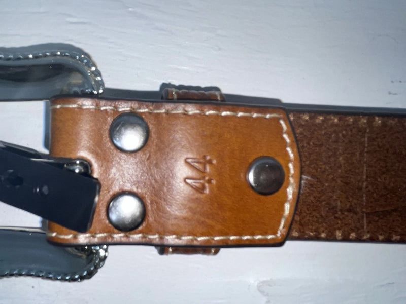 New Brown Genuine Leather Nocona Tooled And Pendent 44” Belt #N2411608 NN-129