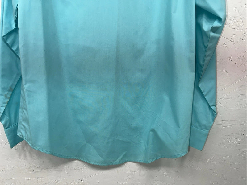 New Women’s Western Collection Turquoise Long Sleeve Button Up Shirt 14 3B-80