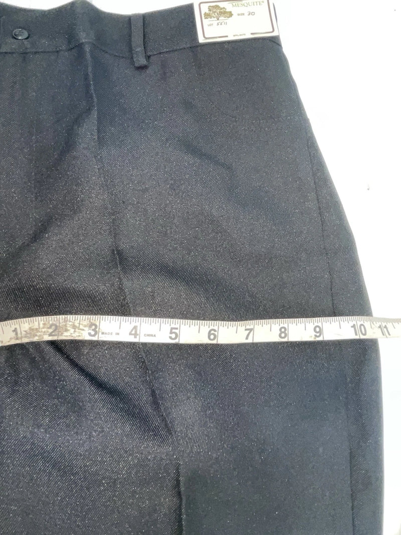 New Vintage Black Mesquite Polyester Pants #5511 SS-44