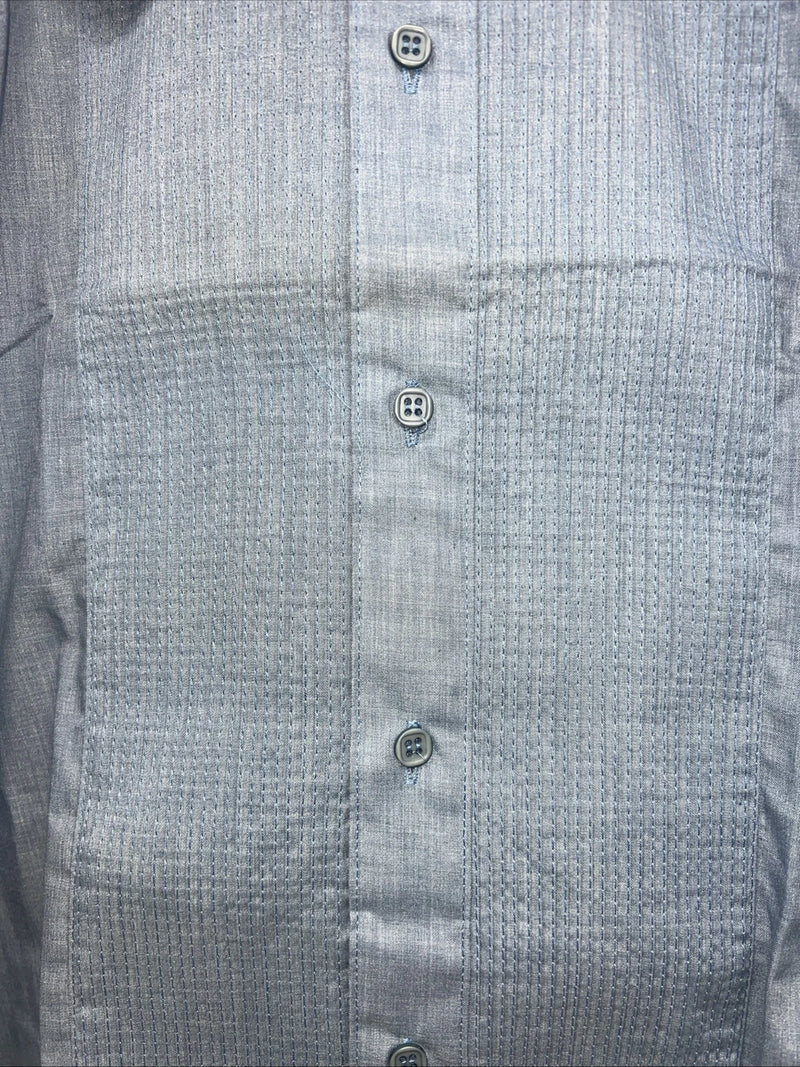 New Men’s Wayne Scott Blue Long Sleeve Button Up Large A-192
