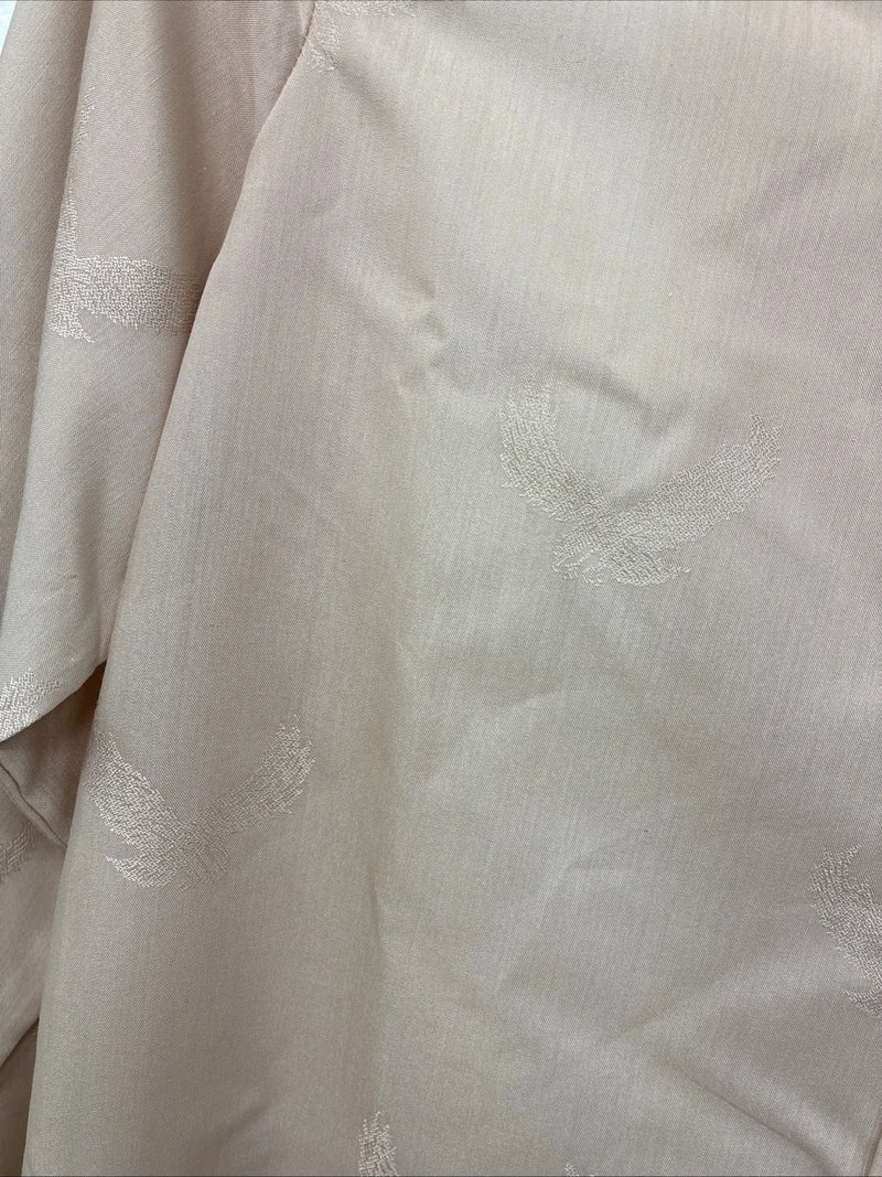 New Women’s H Bar C Tan Designed Long Sleeve Pearl Snap Size 34 II-90