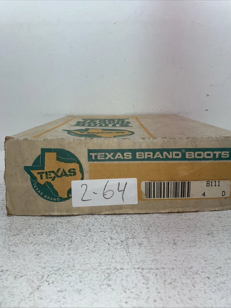 New Women’s Brown Texas Brand Cowboy Boots. B 111 4 D. 2-64