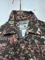 New Women’s Dickson Jenkins Floral Long Sleeve Pearl Snap Size 36 MM-49