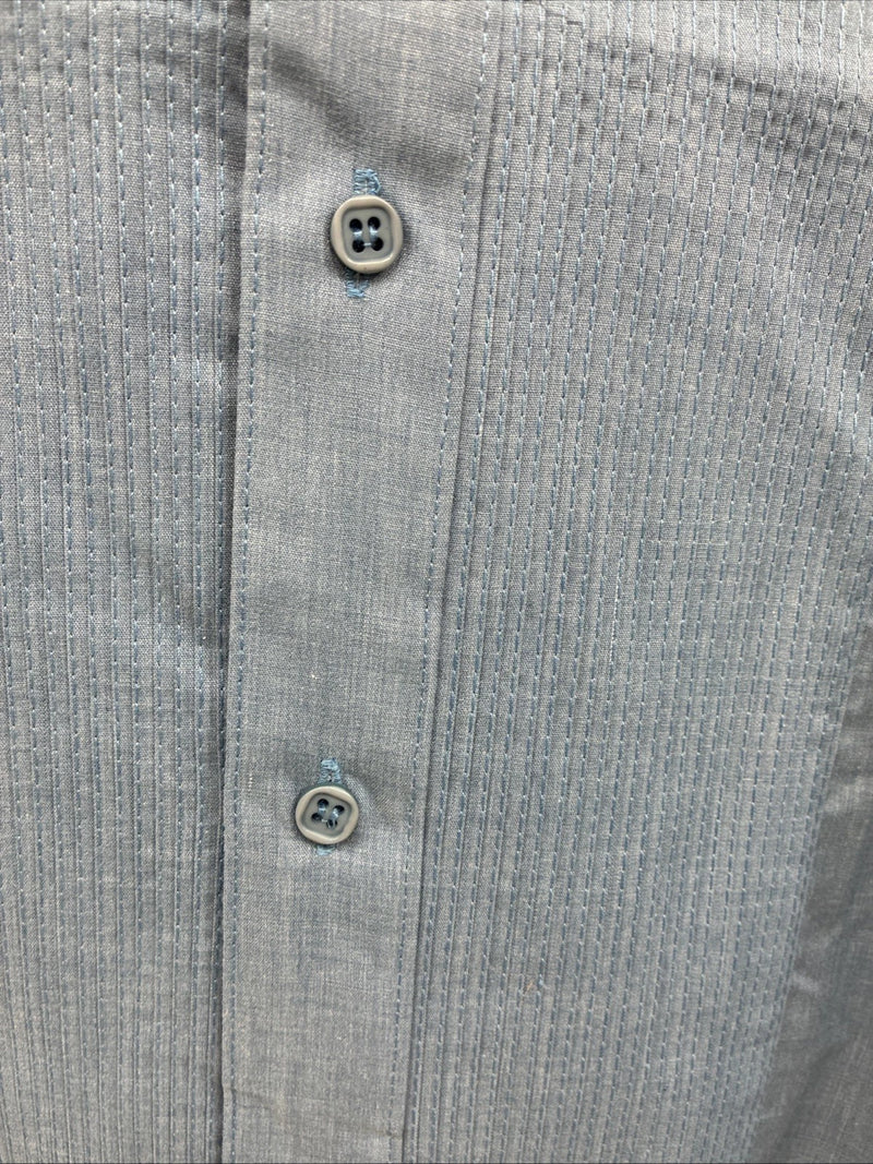 New Boys Wayne Scott Blue Long Sleeve Button Up Tux Medium F-99