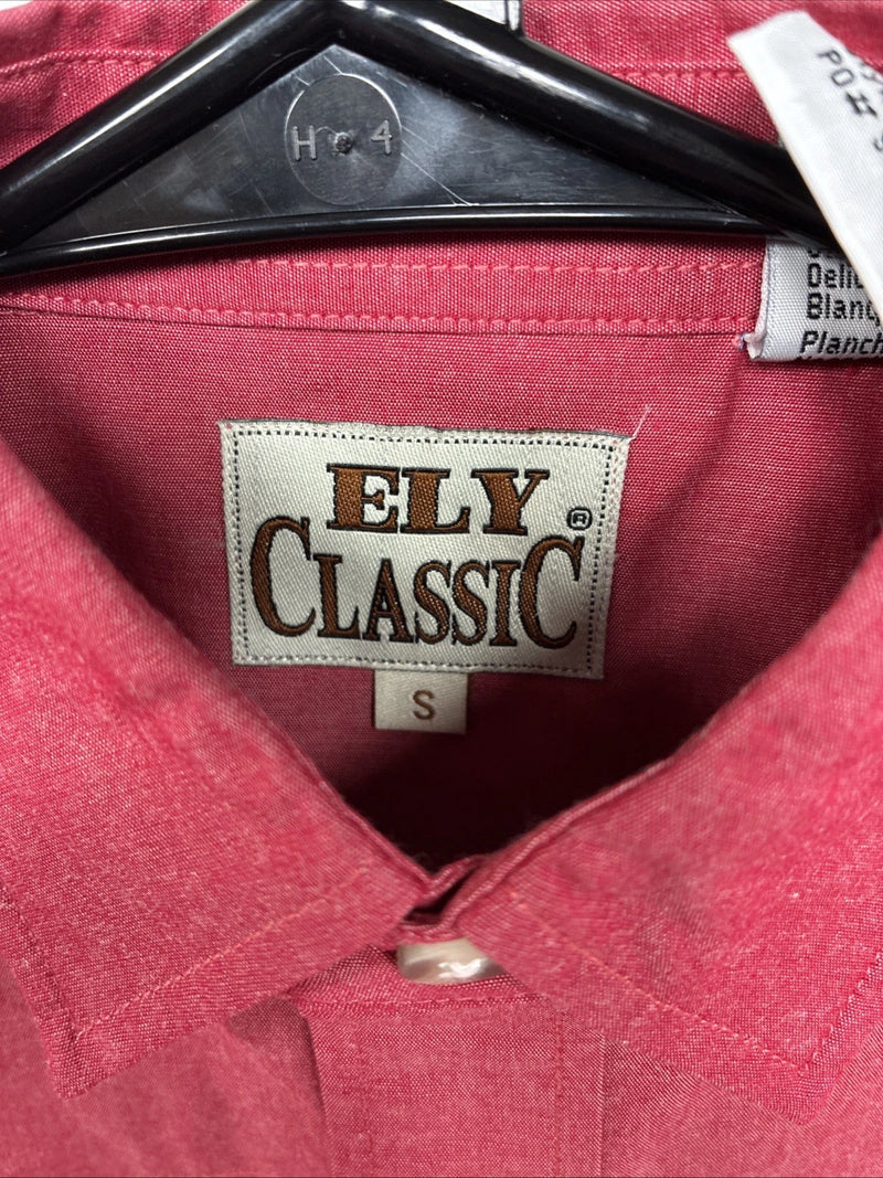 New Girls ELY Cattleman Pink Long Sleeve Button Up Small DD-133