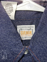 New Men’s Denim Karman Western Wear Pearl Snap Shirt. 15 X 33 Medium A-170