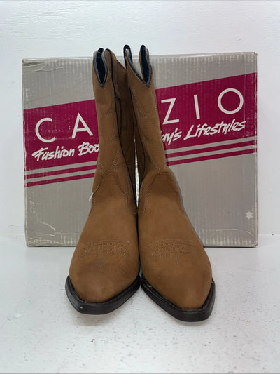 New Women’s Brown Capezio Cowboy Boots. L 551 8.5 8 1/2 M. 15-19
