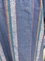 New Men’s ELY Cattleman Purple Stripe Western Long Sleeve Pearl Snap XL R-56