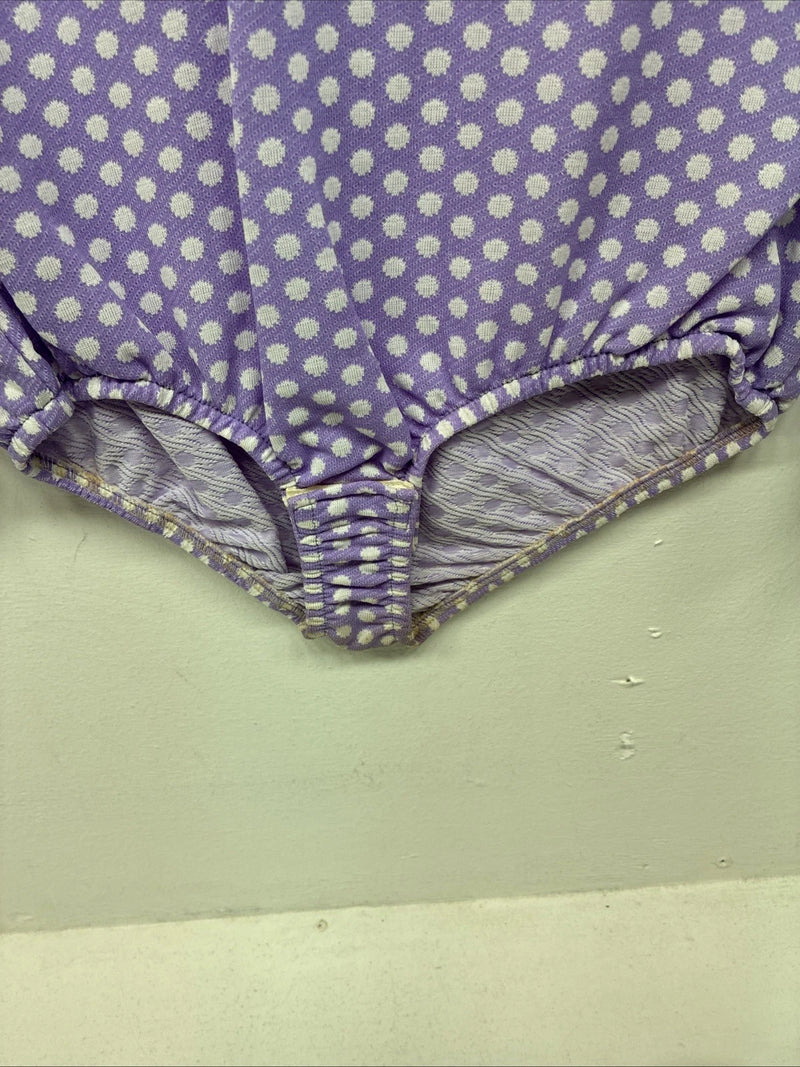 Me Women’s Panhandle Slim Purple Body Suit Long Sleeve Button Up Size 42 LL-43