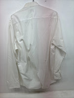 New Broadway TuxMakers White Long Sleeve Button Up English Shirt Large TT-42