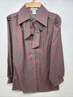 New Women’s Dickson Jenkins Red Designed Long Sleeve Pearl Snap Size 32 MM-81