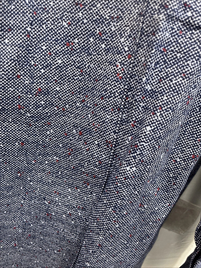 New Men’s Tem Tex Blue Jean Long Sleeve Pearl Snap 15 Medium AA-74