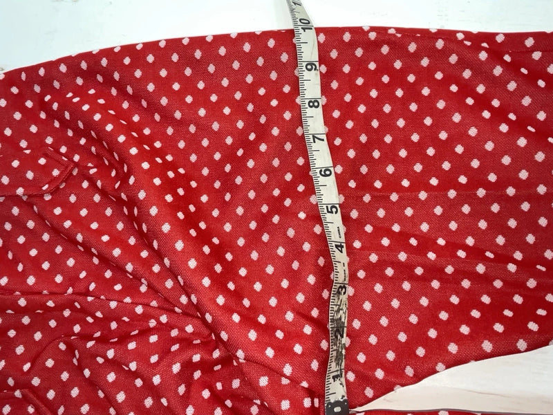 New Vintage Red Polka Dot Polyester Pants SS-67
