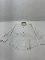 New Children’s White Classic Long Sleeve English Riding Shirt. Small G-51