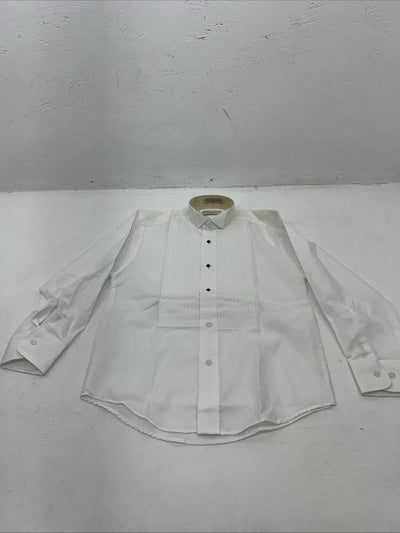 New Children’s White Classic Long Sleeve English Riding Shirt. Small G-51