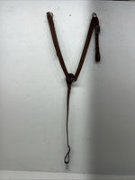 New Light Oil Brown Genuine Leather Breast Collar Y-26