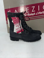 New Women’s Black Capezio Lace Up Cowboy Boots. L540 5.5 5 1/2 L. 20-54