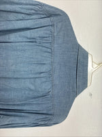 New Women’s Pioneer Wear Blue Long Sleeve Button Up Size 12 KK-107