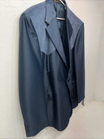 New Men’s Circle S Blue Suit Jacket 52L #24244 Y-610