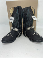 New Children’s Black Smoky Mountain Cowboy Boots. 3283 C 8.5 8 1/2 R. 24-32