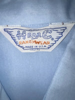 New Women’s Blue H Bar C Long Sleeve Button Up Shirt 3B-97