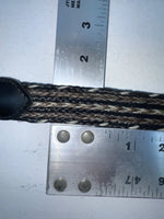 New Black Genuine Leather Chambers Braided 30” Belt #W7517 Z-44
