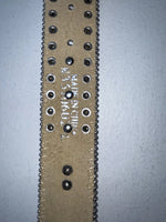 New Cow Print Genuine Leather Blazin Roxx Bling L Belt #N3510602 Z-77