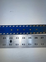 New Blue Genuine Leather Weaved 34” Belt #7030 Z-144