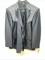 New Men’s Circle S Blue Suit Jacket 52L #24244 Y-610