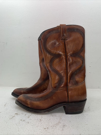 New Men’s Brown Dan Post Cowboy Boots. 6515 10.5 10 1/2 D. 7-104