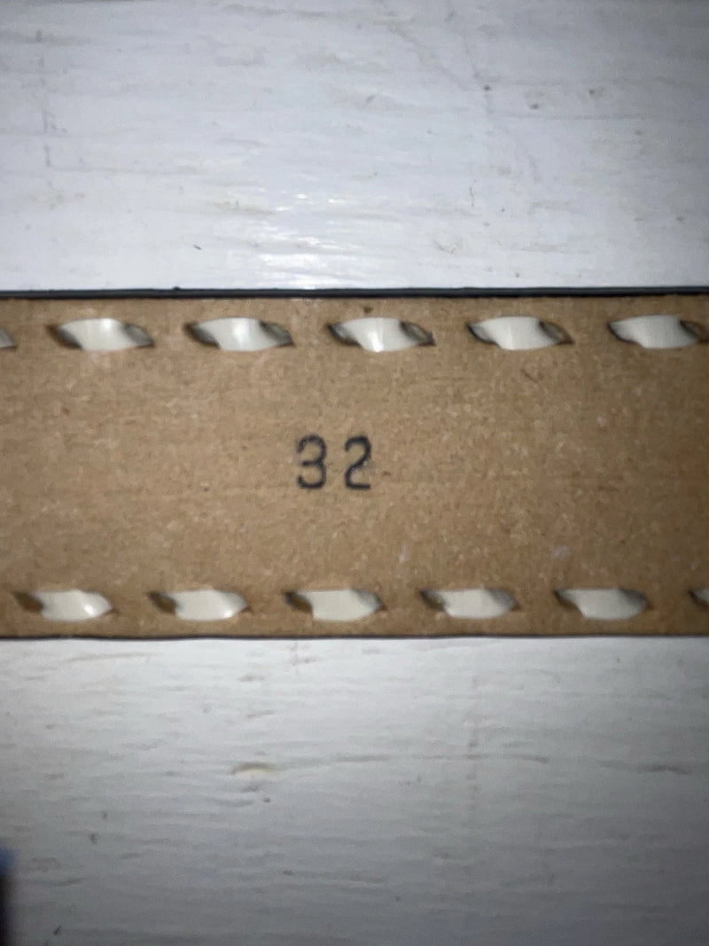 New Blue Genuine Leather Weaved 32” Belt #7030 Z-120