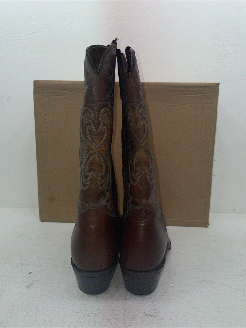 New Men’s Brown Texas Brand Cowboy Boots. 6204 9.5 9 1/2 D. 6-104