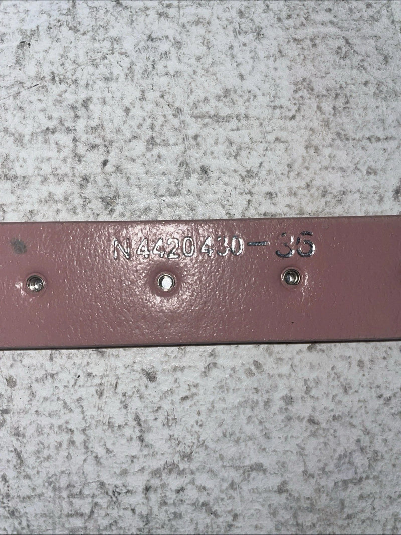 New Pink Genuine Leather Nocona Silver Bling 36” Belt #4420430 Z-12
