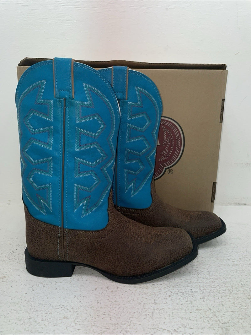 New Youth Blue Nocona Cowboy Boots. N K 5050 4.5 4 1/2 D. 2-93