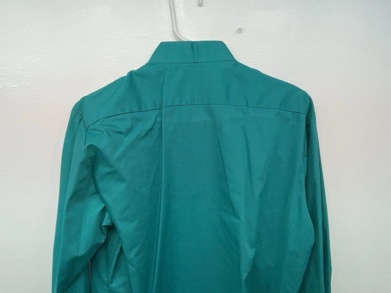 New Women’s Green Chaplin Long Sleeve Button Up Shirt M 3B-45