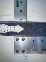 New Blue Genuine Leather 32” Belt #7330 JJ-148