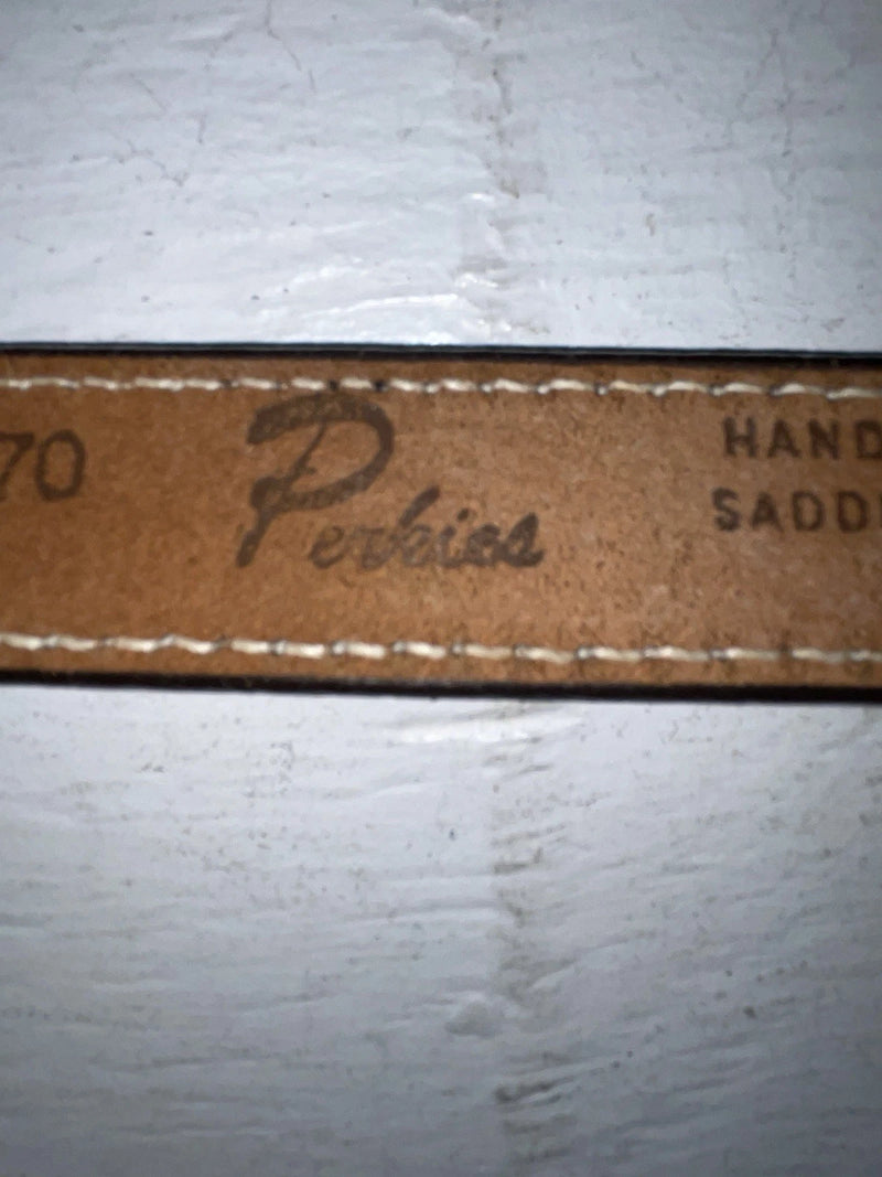 New Brown Genuine Leather Perkies Tooled 18” Belt #170 NN-85