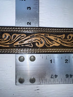 New Brown Genuine Leather Perkies Tooled 32” Belt #7512 NN-13 