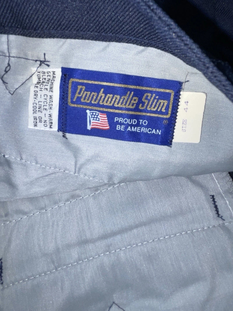 New Vintage Blue Panhandle Slim Polyester Pants #1123 XX-93
