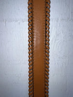 New Brown Genuine Leather Longhorn Weaved 30” Belt #82807 JJ-128