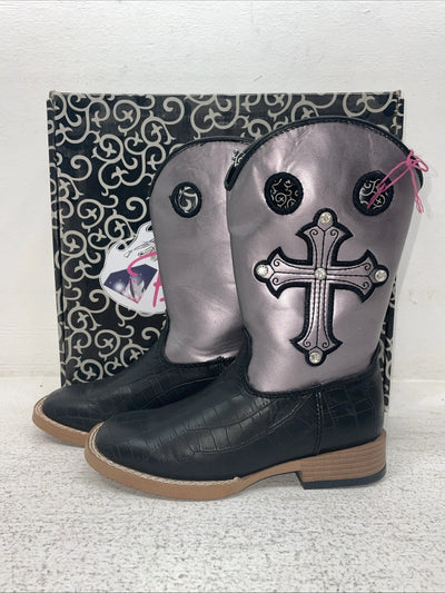 New Children’s Purple Blazin Roxx Cowboy Boots. 4451201 12.5 12 1/2. 23-48