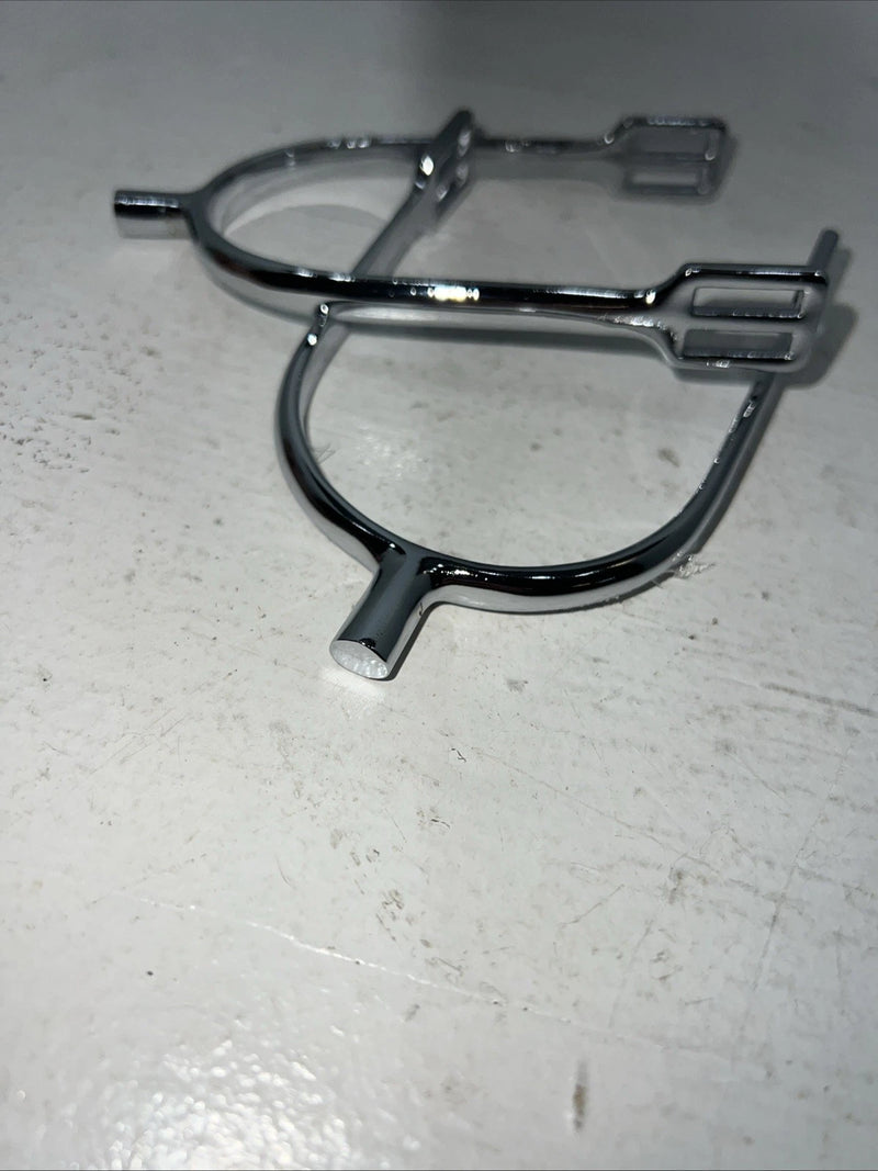New Kelly Silver Star Silver Metal English Spurs #24-9995 L-500