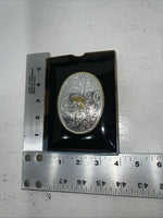 New Women’s Nocona Good Silver “J” Belt Buckle With Good Rim. A-115
