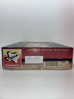 New Women’s Brown Lace Up Texas Brand Cowboy Boots. 4498 9 M. 15-85